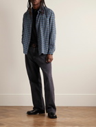 Our Legacy - Above Checked Cotton-Blend Flannel Shirt - Blue