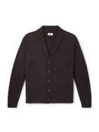 Altea - Shawl-Collar Wool and Cashmere-Blend Cardigan - Burgundy