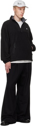AAPE by A Bathing Ape Black AAPENOW Moonface Half-Zip Sweater