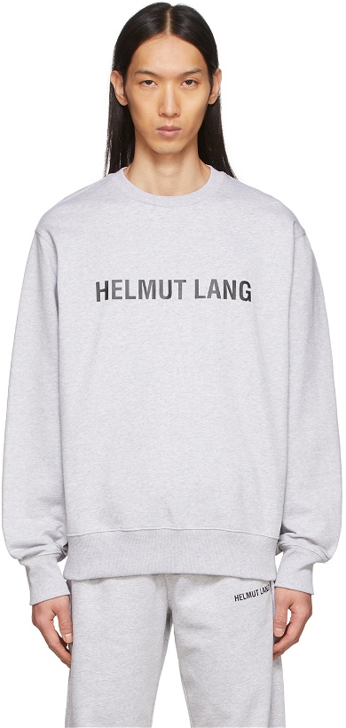 Photo: Helmut Lang Grey Core Crewneck Sweatshirt