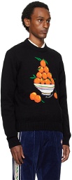 Casablanca Black 'Pyramide D'Oranges' Sweater