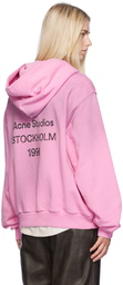 Acne Studios Pink Printed Hoodie