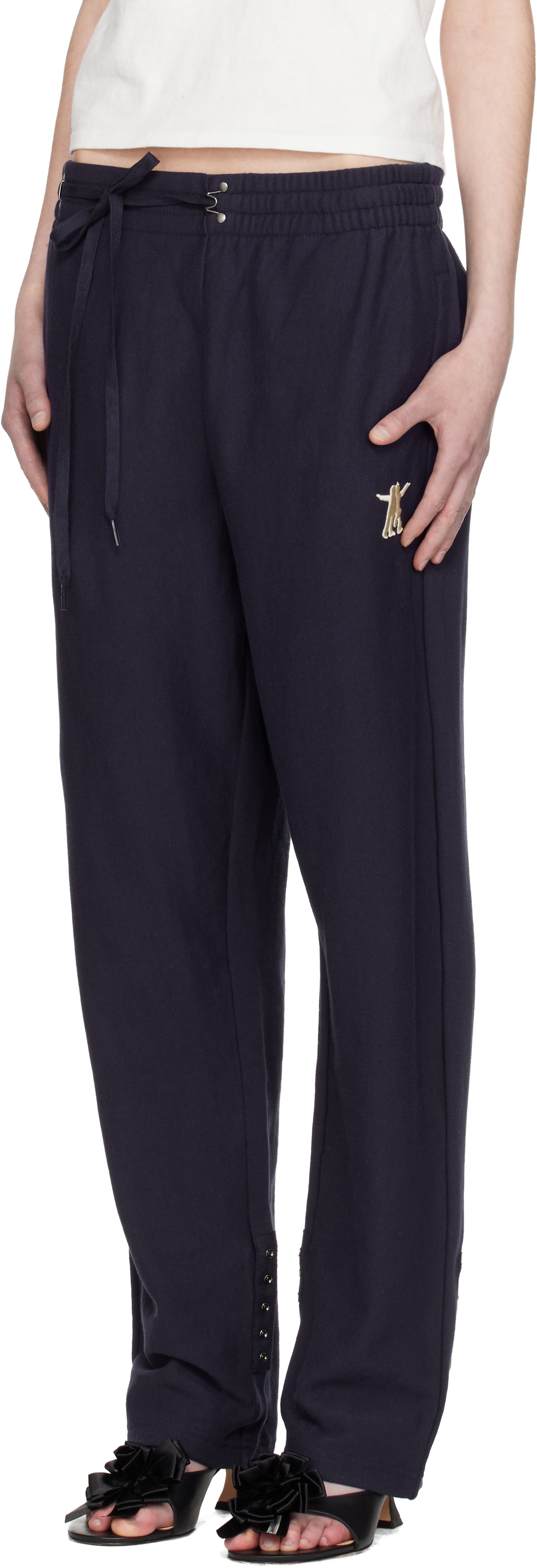 OPEN YY Navy Convertible Sweatpants
