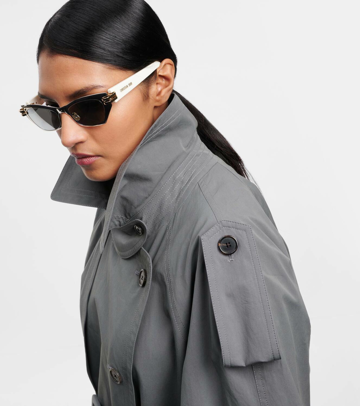 サングラス Dior Cdior B3U Sunglasses DIOR EYEWEAR CDior B3U cat-eye silver-tone and acetate