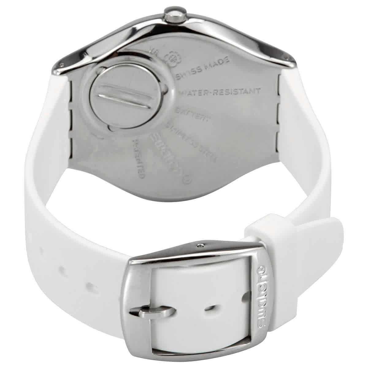 Swatch Irony Skindoree Quartz Silver Dial Ladies Watch SYXS108