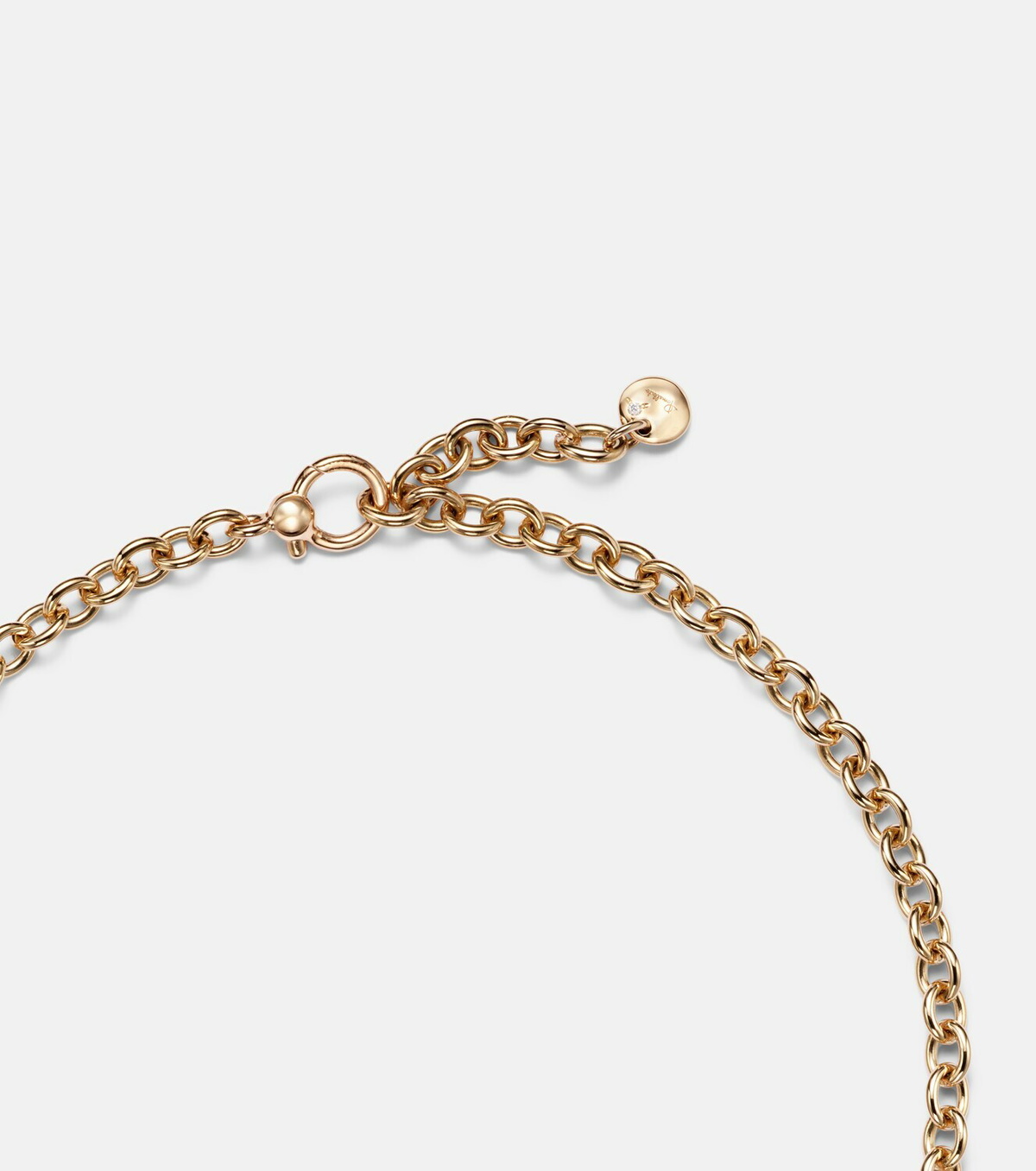Pomellato Nudo 18kt white and rose gold necklace with topaz and diamonds