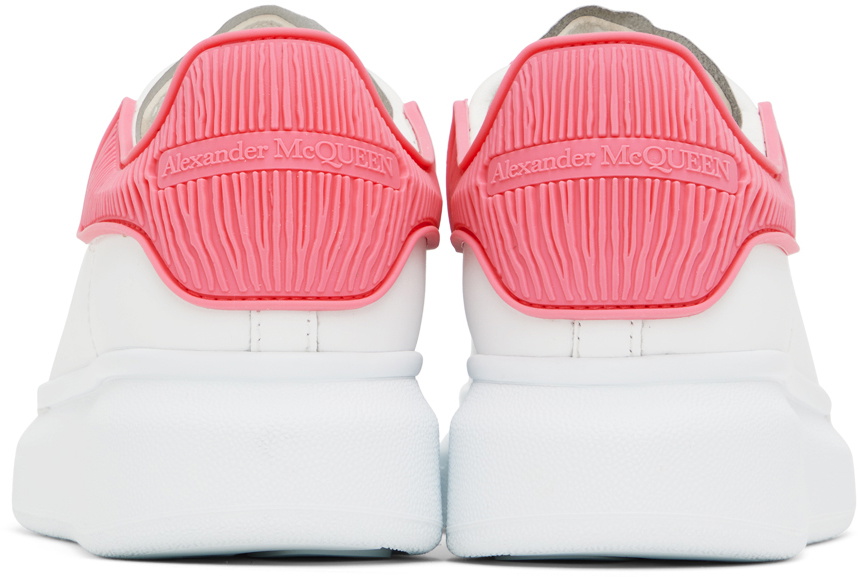 スニーカー Oversize Sneakers - Alexander McQueen - Leather - White/Pink Oversize Sneakers - Alexander McQueen - Leather - White/Pink