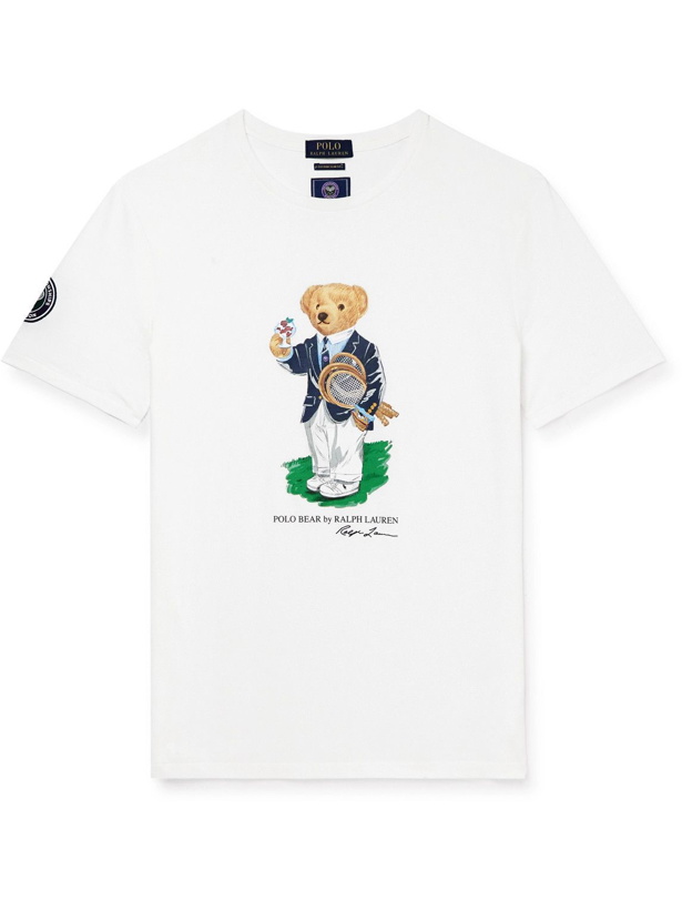 Photo: Polo Ralph Lauren - Wimbledon Printed Cotton-Jersey T-Shirt - White