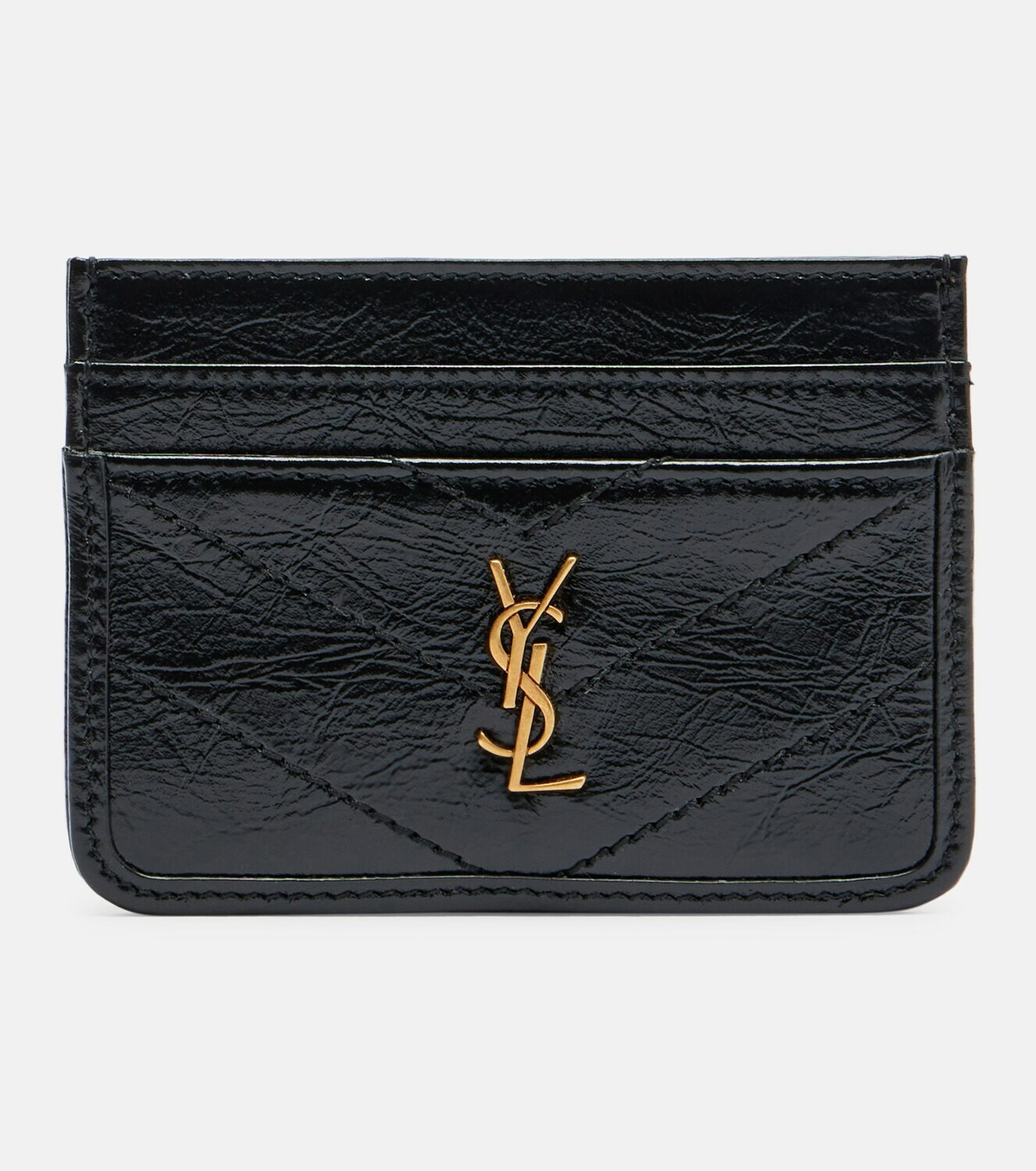 Saint Laurent Niki patent leather card holder