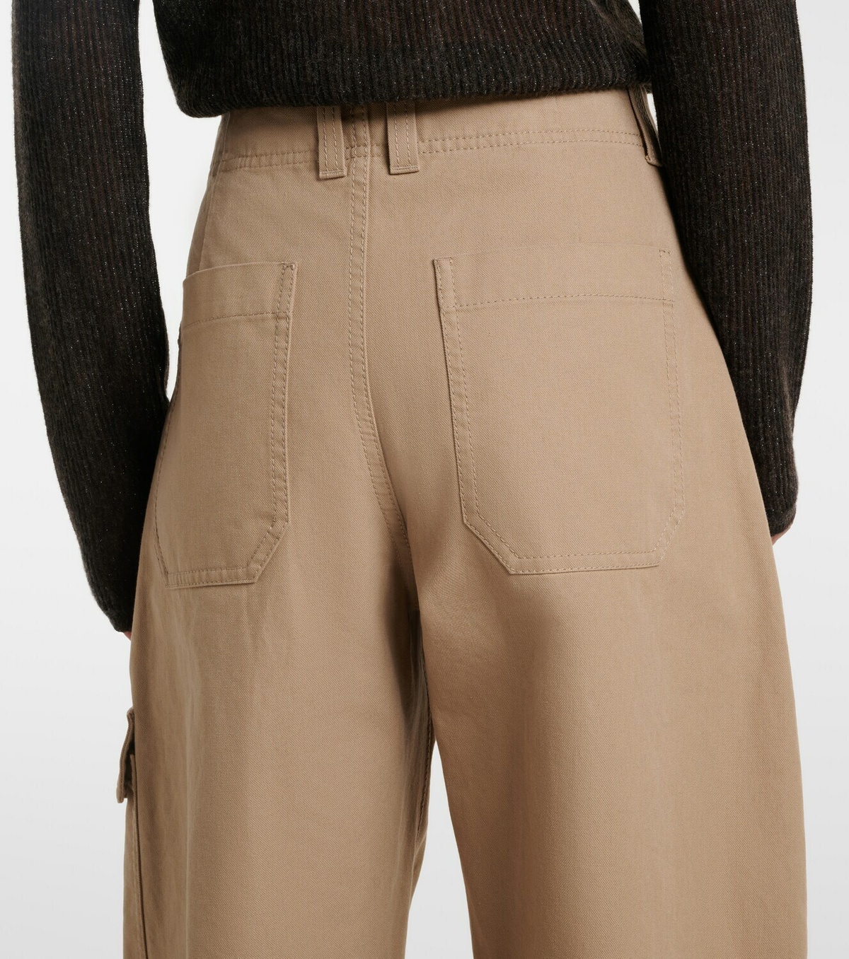 Brunello Cucinelli Cotton barrel-leg pants