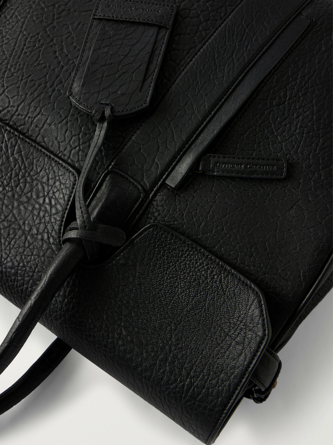 Officine Creative - Bostonian/001 Leather Weekend Bag - Black