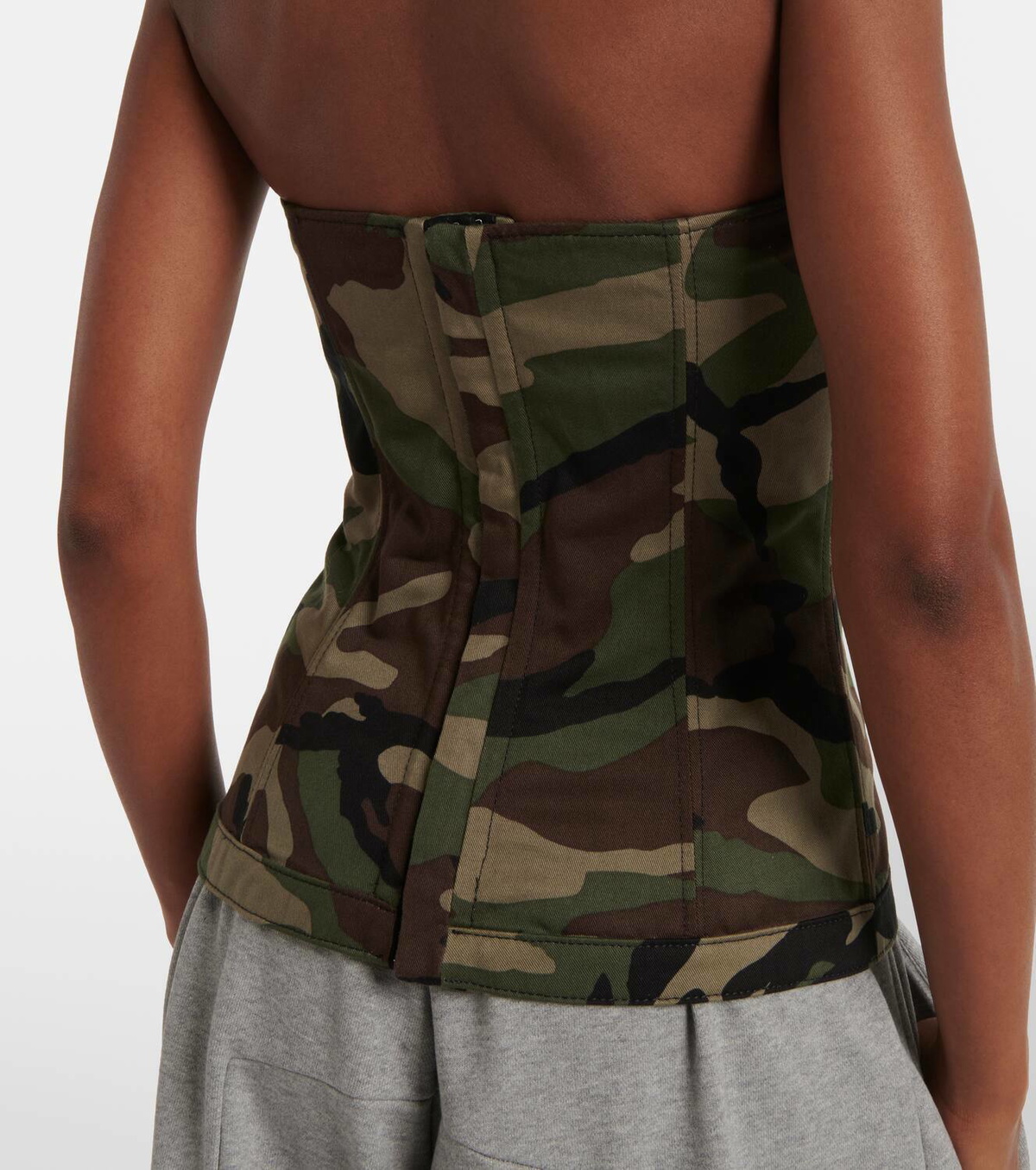 Vetements Corset cotton top