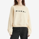 Marni Women's Logo Sweatshirt in Ivory