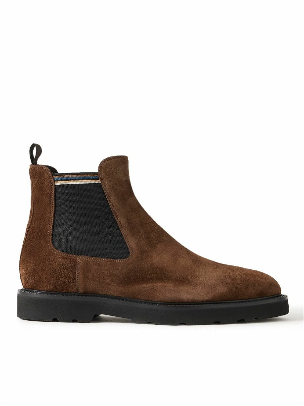 Photo: Paul Smith - Argo Suede Chelsea Boots - Brown