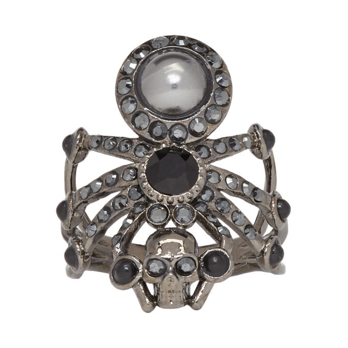 Alexander McQueen Crystal-embellished Spider Ring