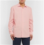 Ermenegildo Zegna - Slub Linen and Cotton-Blend Shirt - Pink