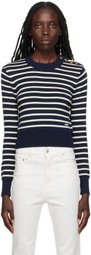 AMI Alexandre Mattiussi Navy Ami de Cœur Sweater