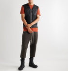 Rick Owens - Slim-Fit Canvas-Trimmed Quilted Padded Shell Gilet - Black