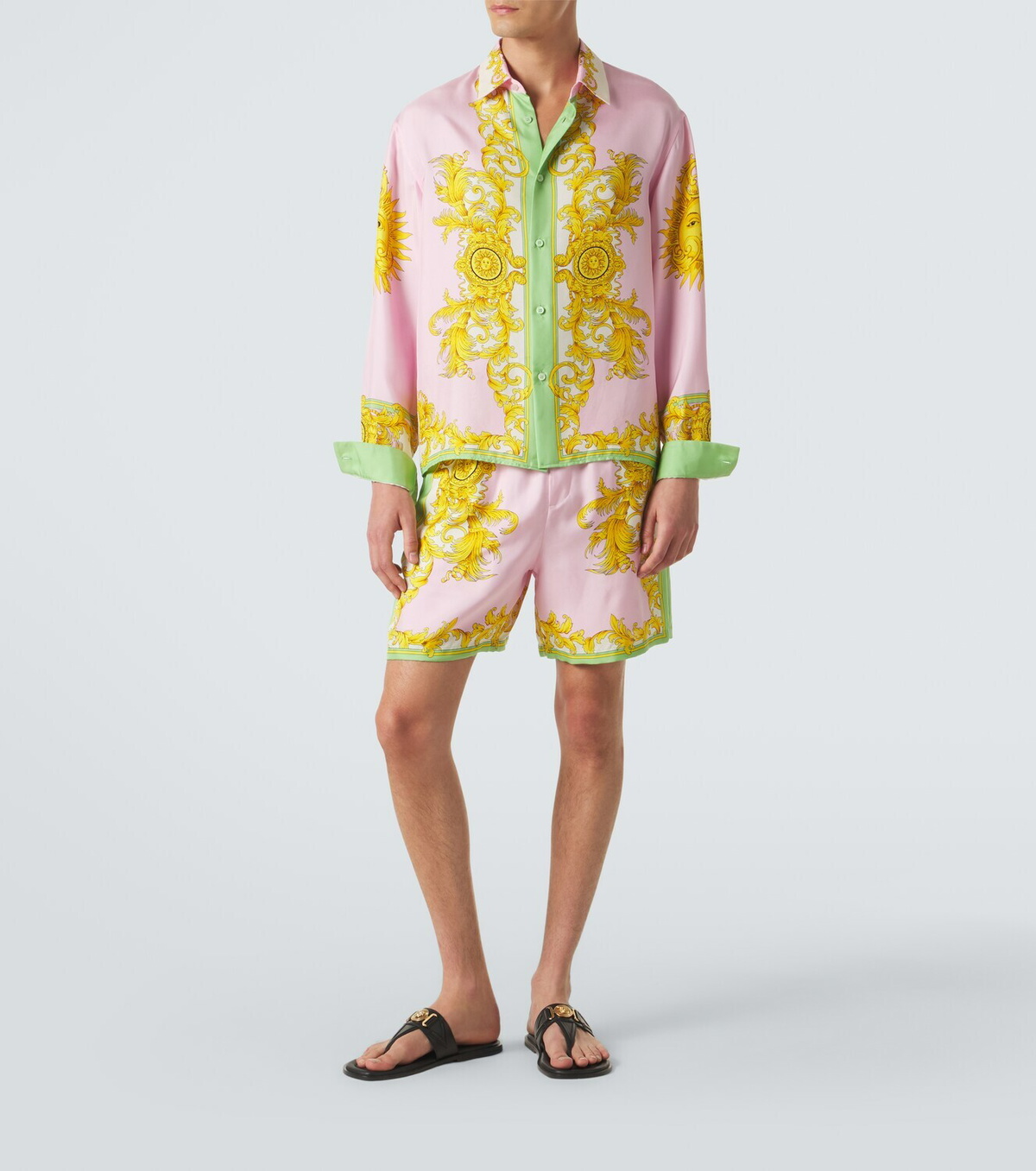 Versace Printed silk shirt