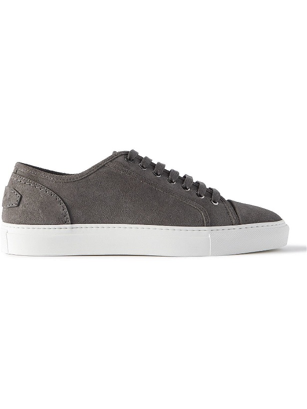 Photo: Brioni - Suede Sneakers - Gray