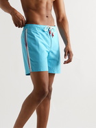 Orlebar Brown - Standard Mid-Length Piped Swim Shorts - Blue