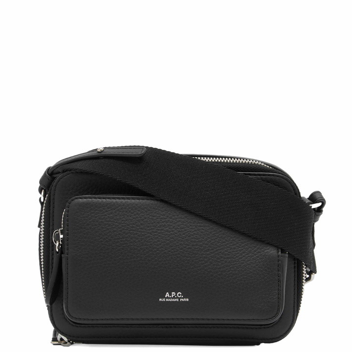 Photo: A.P.C. Men's Soho Camera Bag in Black 