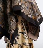 Etro Paisley jacquard wool-blend shawl