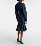 Nina Ricci Denim midi skirt