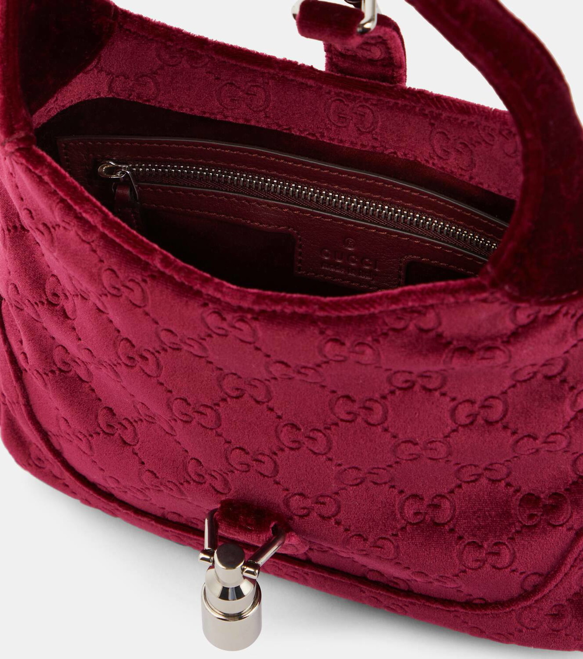 Beauty GUCCI Jackie Beige Brown GG Canvas Leather 0021067