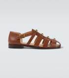Valentino Garavani Studded leather fisherman sandals