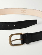 Anderson & Sheppard - 3.5cm Leather Belt - Black
