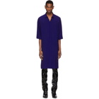 Haider Ackermann Blue and Black Kimono Long Shirt