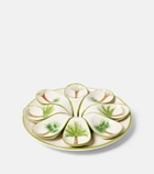 Les-Ottomans Palm set of 8 ceramic starter plates and platter