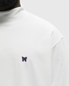Needles S/S Mock Neck Tee - Poly Jersey White Mens Shortsleefe