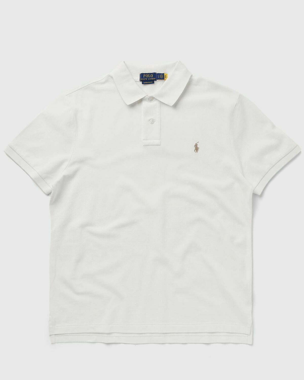 Polo Ralph Lauren Sskccmslm1 S/S Knit White - Mens - Polos Polo Ralph ...