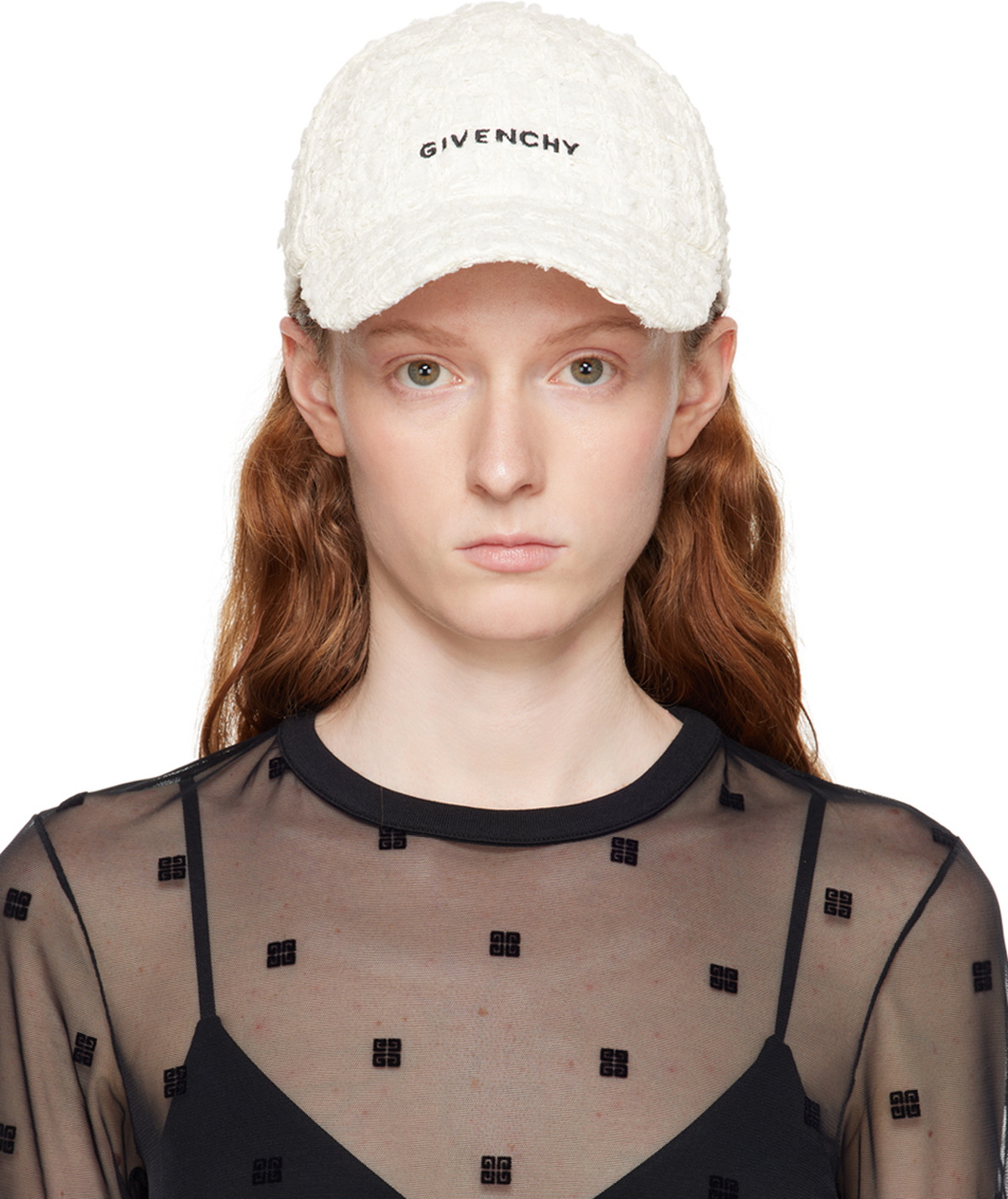 Givenchy Off-White Embroidered Cap Givenchy