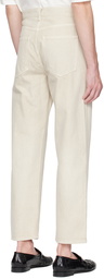 The Row Beige Cortland Jeans