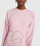 Costarellos Avenna embellished crêpe midi dress
