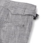 Richard James - Navy Hyde Prince of Wales Checked Slub Linen-Blend Suit Trousers - Navy