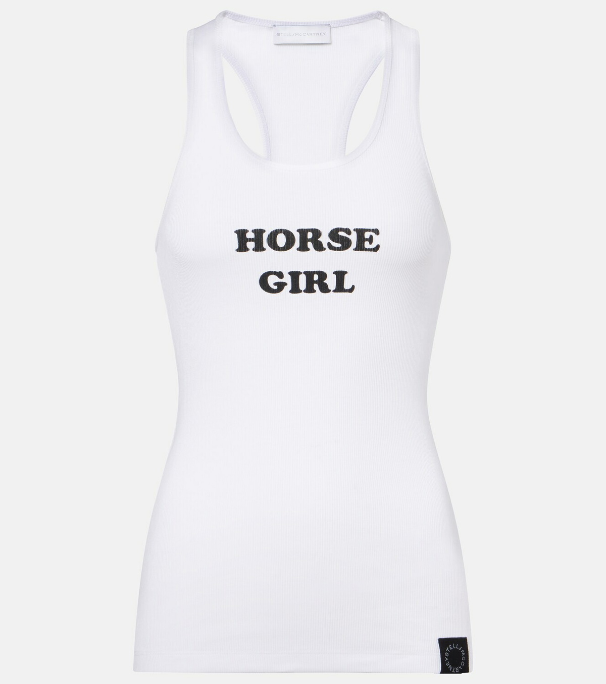 Stella McCartney Printed cotton-blend tank top