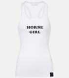 Stella McCartney Printed cotton-blend tank top