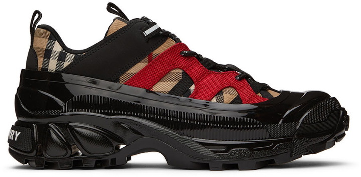 Photo: Burberry Black & Red Arthur Sneakers