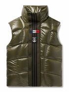 Moncler Genius - adidas Originals Tech Jersey-Trimmed Quilted Glossed-Shell Down Gilet - Green