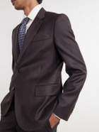 Paul Smith - Wool and Cashmere-Blend Flannel Suit Jacket - Brown