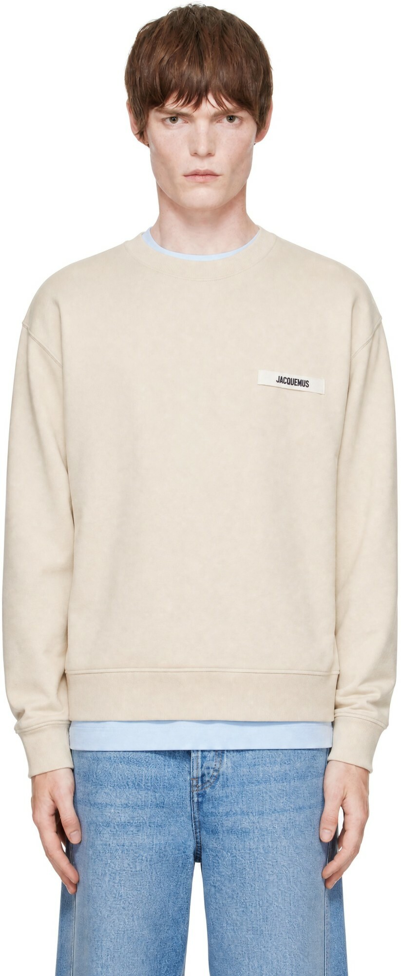JACQUEMUS Beige 'The Gros Grain' Sweatshirt