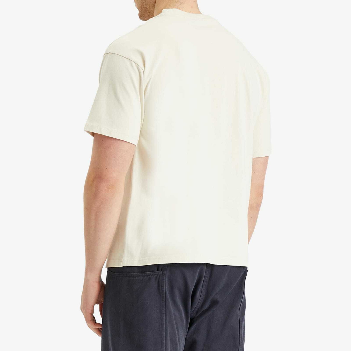 Napapijri Men's Premium Macro Dimension Print T-Shirt in Beige Dimity