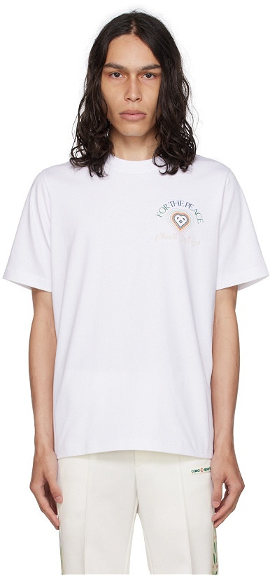 Photo: Casablanca White 'For The Peace' T-Shirt