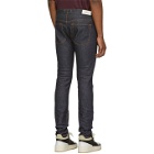 Essentials Indigo Raw Denim Skinny Taper Jeans