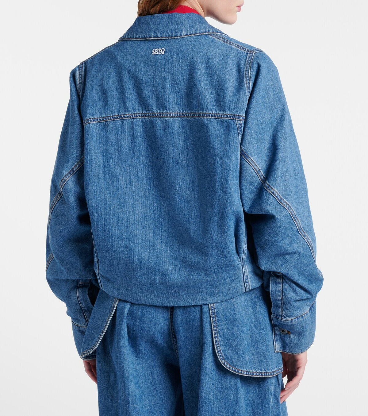 Loewe Gathered denim jacket
