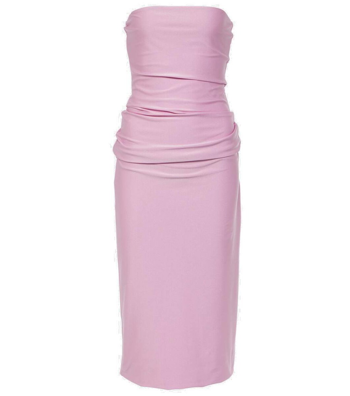 Photo: Sportmax Strapless jersey midi dress